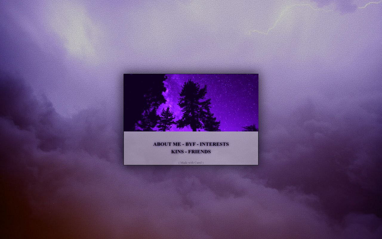 Carrd profile picture for @purple